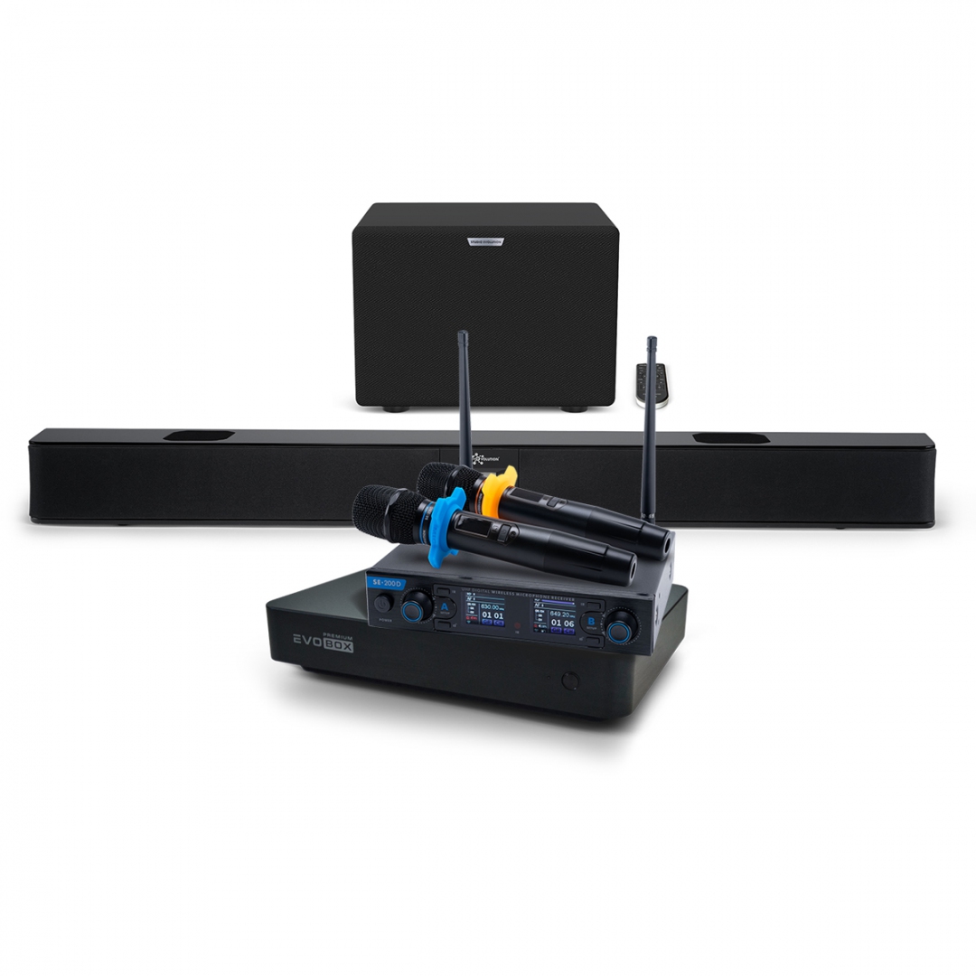 Hi-End караоке-система EVOBOX Premium + EvoSoundBar (саундбар с караоке) в Прокопьевске