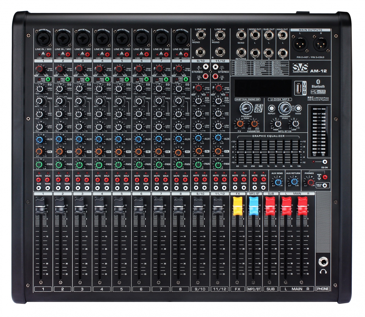 SVS Audiotechnik mixers AM-12 Микшерный пульт аналоговый, 12-канальный в Прокопьевске